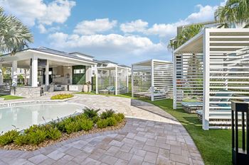 Backyard with pool
